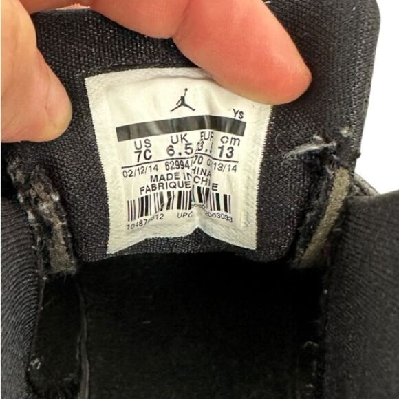 JORDAN SC 3 BLACK YELLOW 2014 toddler size 7 - Picture 5 of 6